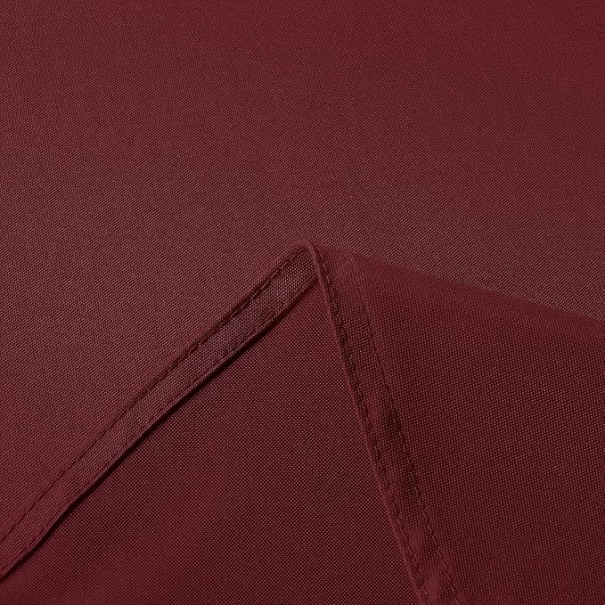 sancua Rectangle Tablecloth - 70 x 120 Inch - Stain and Wrinkle Resistant Washable Polyester Table Cloth, Decorative Fabric Table Cover for Dining Tables, Buffet Parties and Camping, Burgundy