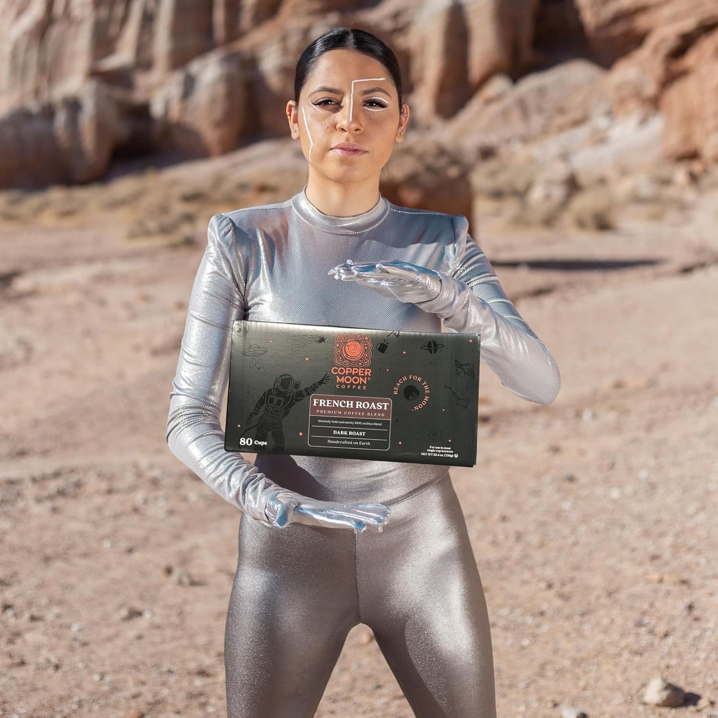 Copper Moon Single Serve Coffee Pods for Keurig K-Cup Brewers, Dark Roast, French Roast Blend, 80 Count