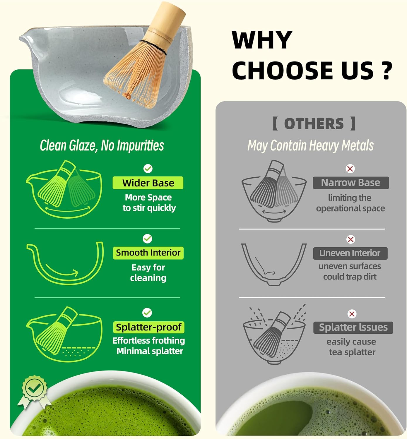 TEANAGOO Matcha Whisk Set,10 Pcs Matcha Set,Matcha Kit for Ceremony,Matcha Tea Set for Making Breakfast/Latte,Matcha Whisk Set and Bowl with All Accessories,Gift for Matcha Lover/Friend/Family