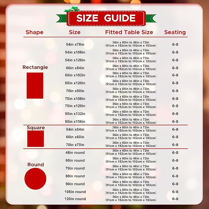 sancua Rectangle Tablecloth - 54 x 78 Inch - Stain and Wrinkle Resistant Washable Polyester Table Cloth, Decorative Fabric Table Cover for Dining Tables, Buffet Parties and Christmas, Hunter Green