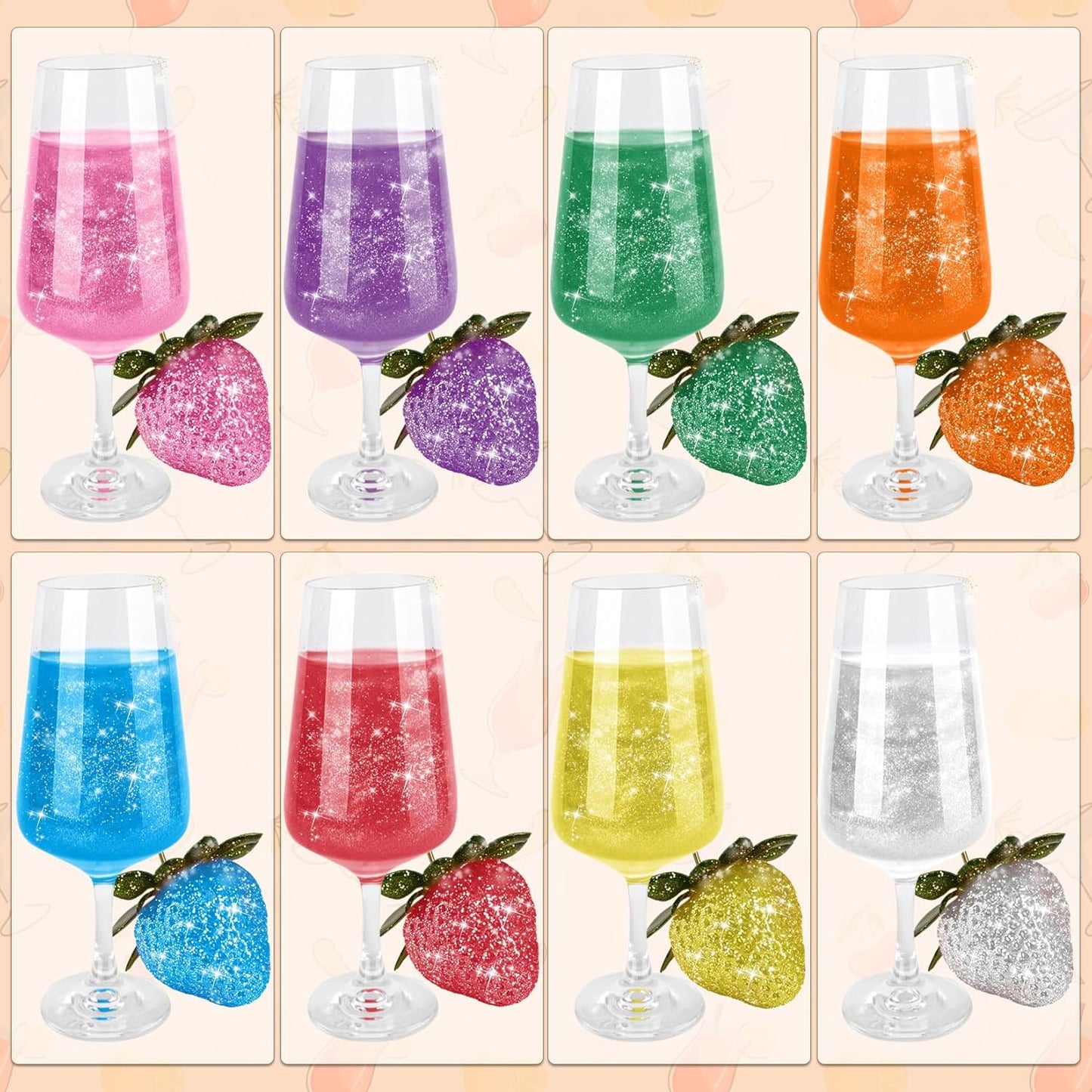 Edible Glitter Set - 15 Colors Food Grade Luster Dust, Edible Glitter Powder for Drinks, Cake Decorating, Chocolates, Fondant, Strawberries, Cupcakes, Candy, Cookie. Vegan - 5g/bottle