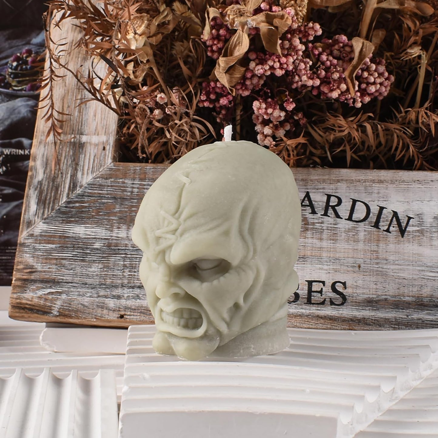 Silicone Skull Head Mold - Silicone Resin Casting Molds for Candle & Resin & Soap Craft Supplies