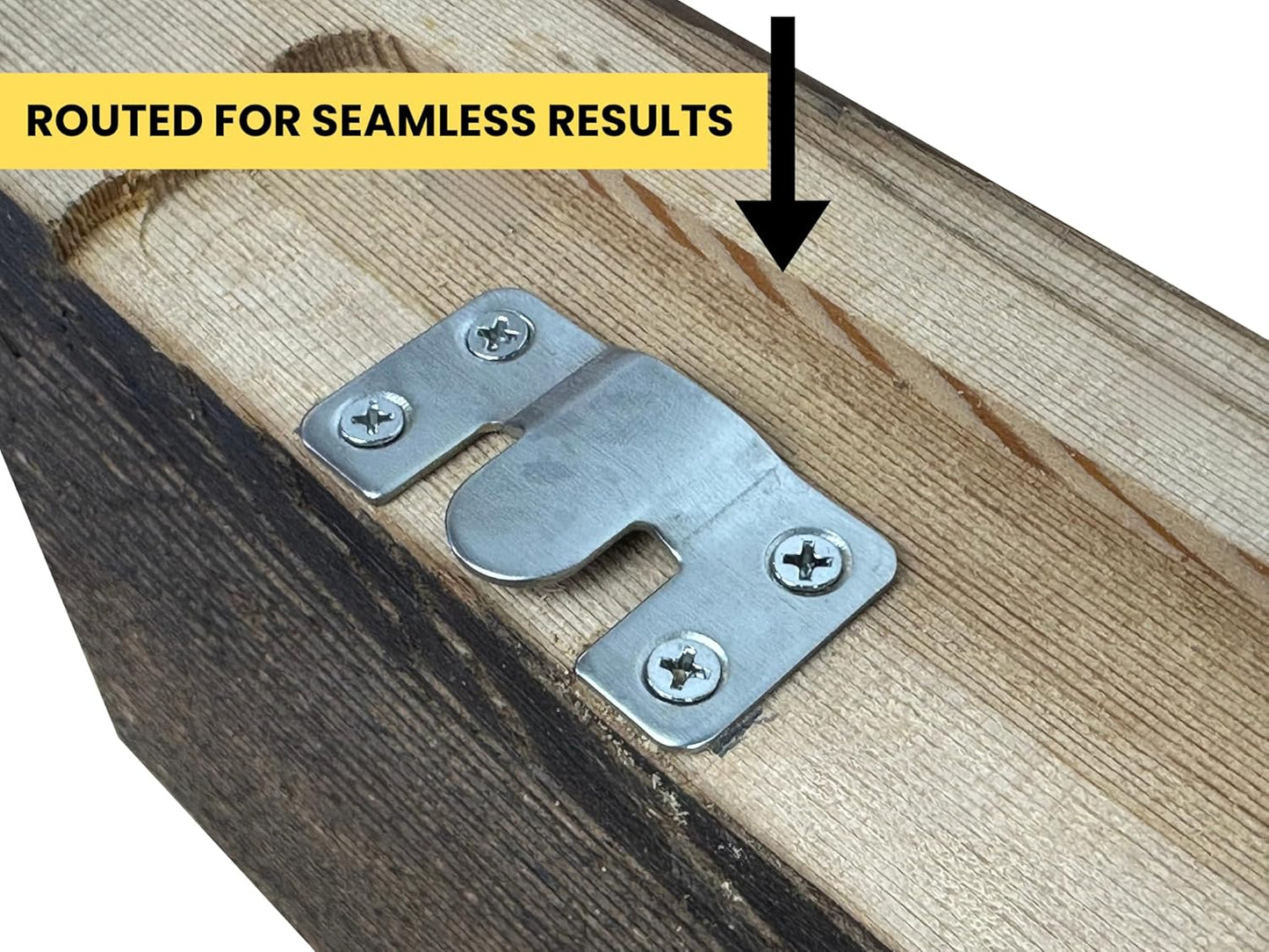 Modern Timber Craft Reclaimed Wood Floating Wall Shelf | Solid Rustic American Barnwood, Floating Shelf Brackets | 2.75" Thickness | 18" L x 7" D, Unfinished, Planed and Sanded, 2 Pack