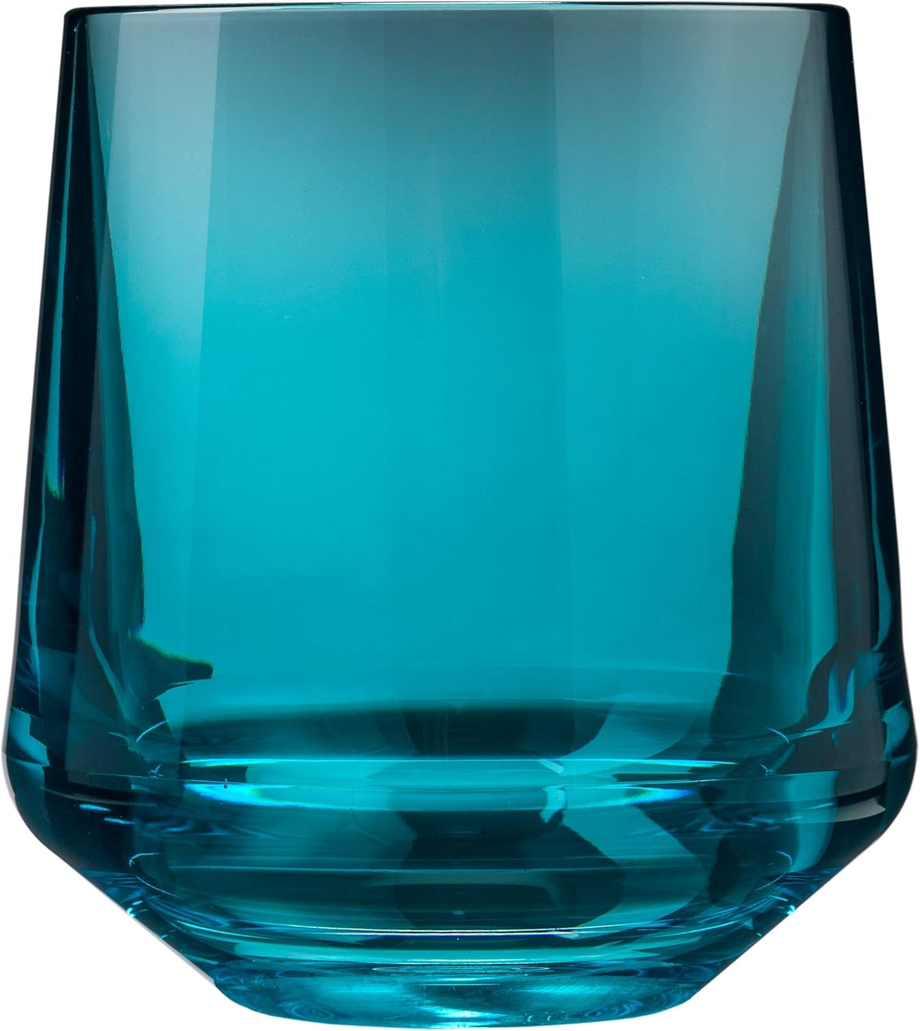 Drinique Unbreakable Stemless Wine Glasses – Set of 4 | 12oz Tritan Plastic | Made with 50% Recycled Content | Reusable, Dishwasher Safe, BPA-Free, Shatterproof | Indoor, Outdoor, Everyday Use - Teal
