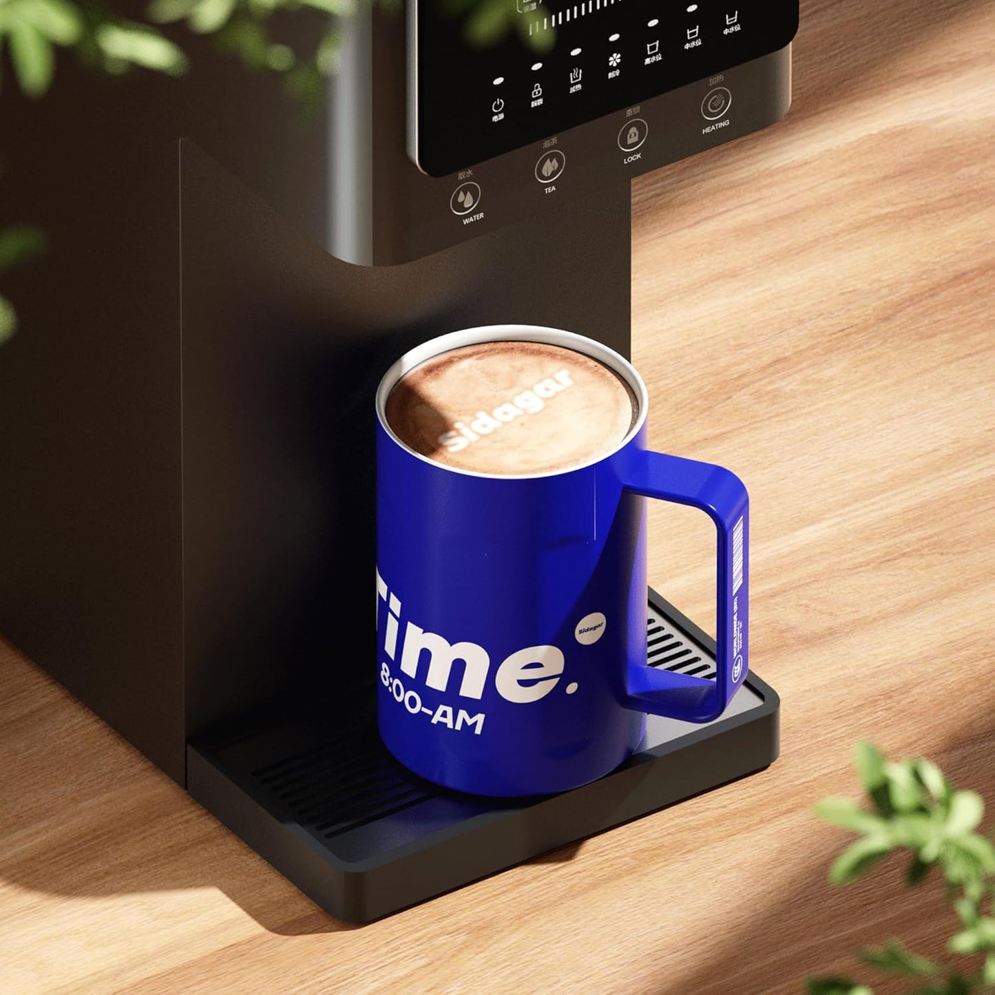 Sidagar+ 18 OZ z Stainless Steel Insulated Coffee Mug with Handle and Lid, Double Wall Vacuum Travel Mug, Tumbler Cup with Sliding Lid, Resuable Insulated Coffee Tumbler, Blue