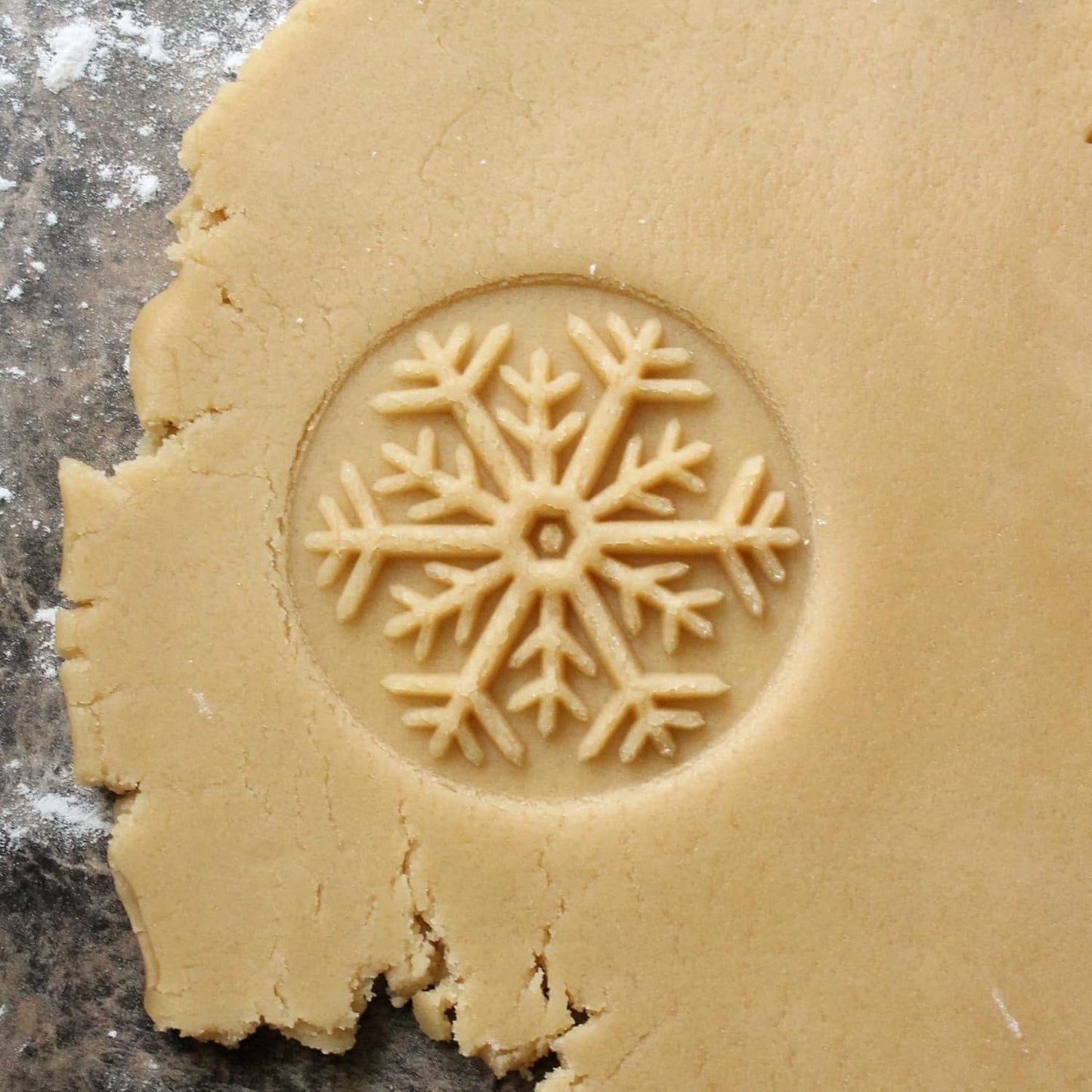 Wood Cookie Stamp, 2.5 Inch (Snowflake 3 CS-062)