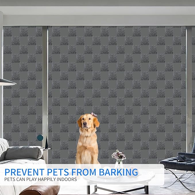 Window Film Privacy Day and Night with Installation Tools, Static Cling Glass Film Ideal for Home Shower Office Glass Door (Black, 23.6 x 196.9 Inch)