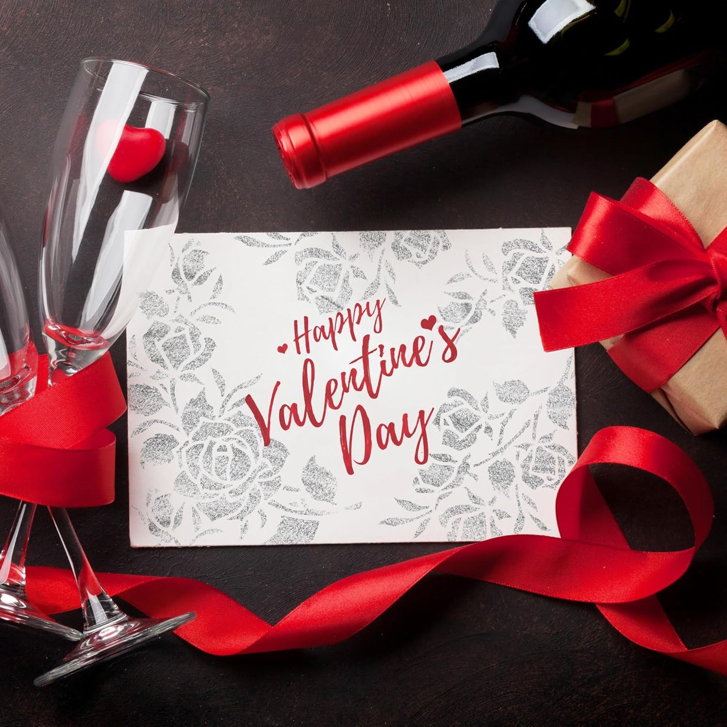 NAKLEO Painting Stencil for Crafts A4 8.3” x 11.8”, Rose Flower Ornament Pattern, Reusable Plastic DIY & Scrapbooking Drawing Template, Decoupage Art Home Decor, Wall Wood Fabric Furniture