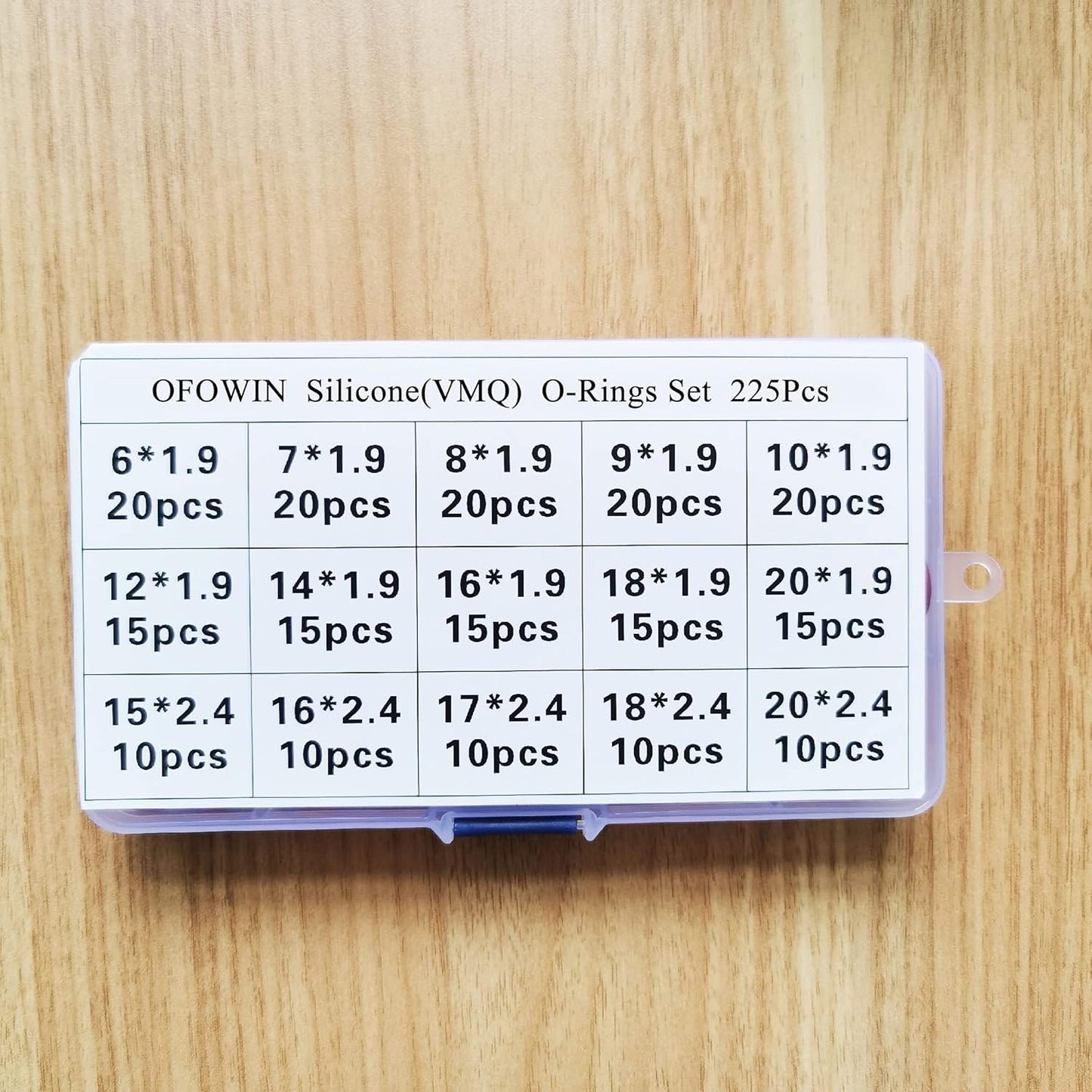 [225 Pcs] Silicone O-Rings Kit, Red Metric VMQ Sealing Gasket Assortment Set for Cup Lids, Coffee Maker, Brewing Fitting, Washer, Filter, Pump, Plumbing, Hose, Gauge, Auto, Machine