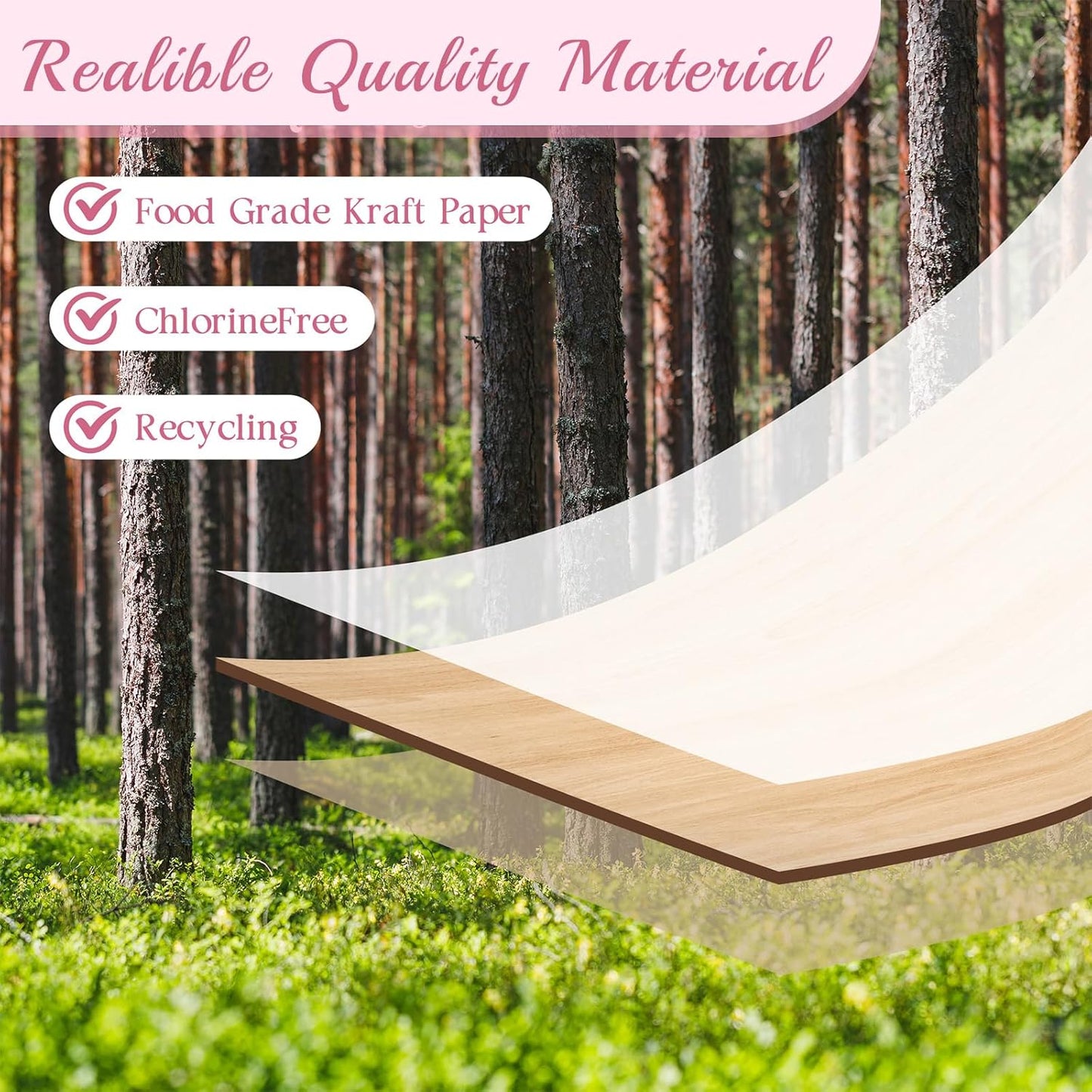 OAMCEG 50 Pack Cookie Boxes with Window, 6x6x3 Inches Pink Cupcake Boxes, Bakery Treat Boxes with Stickers & Twine for Pastry, Desserts, Strawberries, Cupcakes, Gift Giving