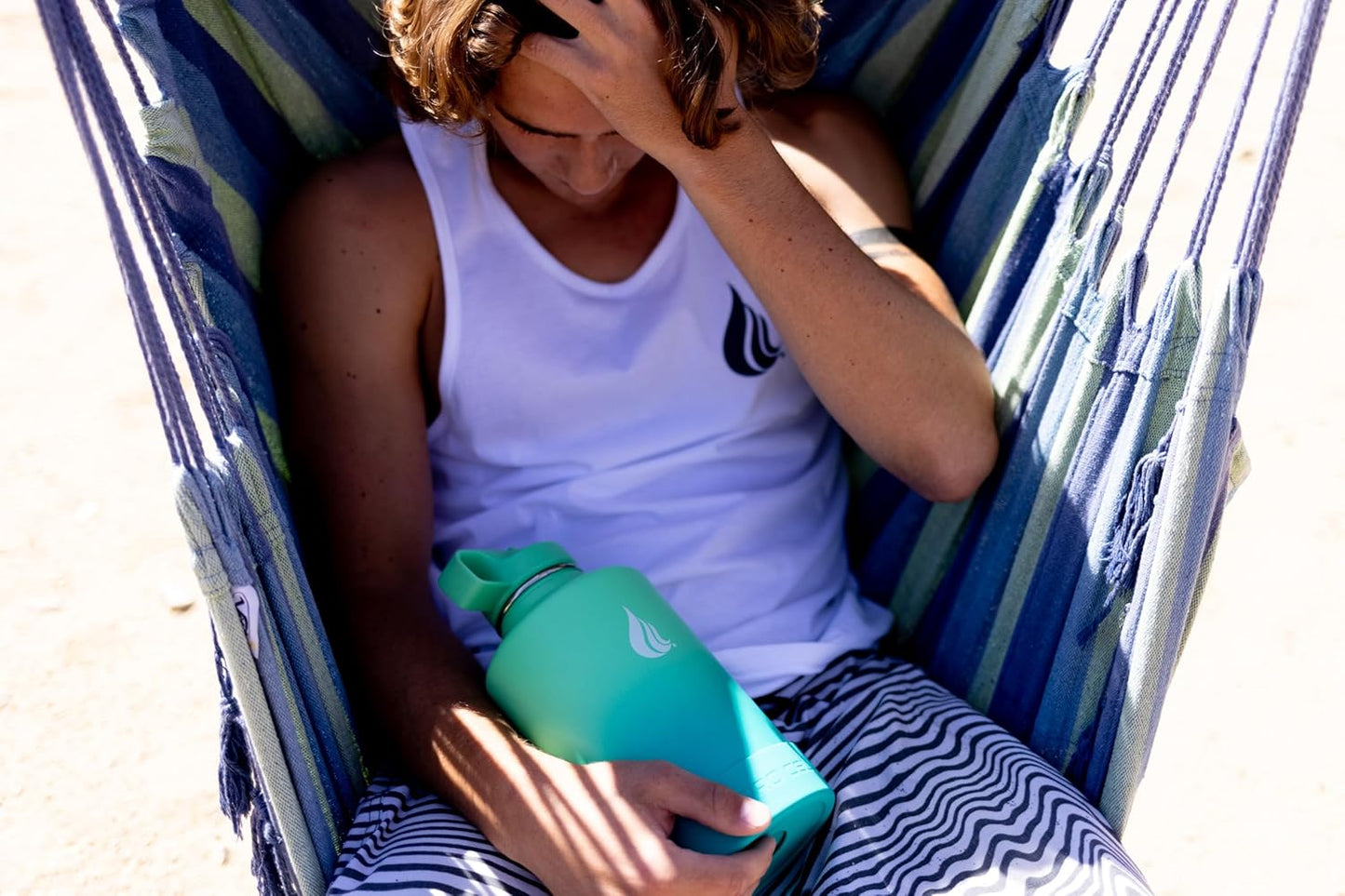 HYDRO CELL Stainless Steel Insulated Water Bottle with Straw - For Cold & Hot Drinks - Metal Vacuum Flask with Screw Cap and Modern Leakproof Sport Thermos for Adults (Mint/Green 64oz)