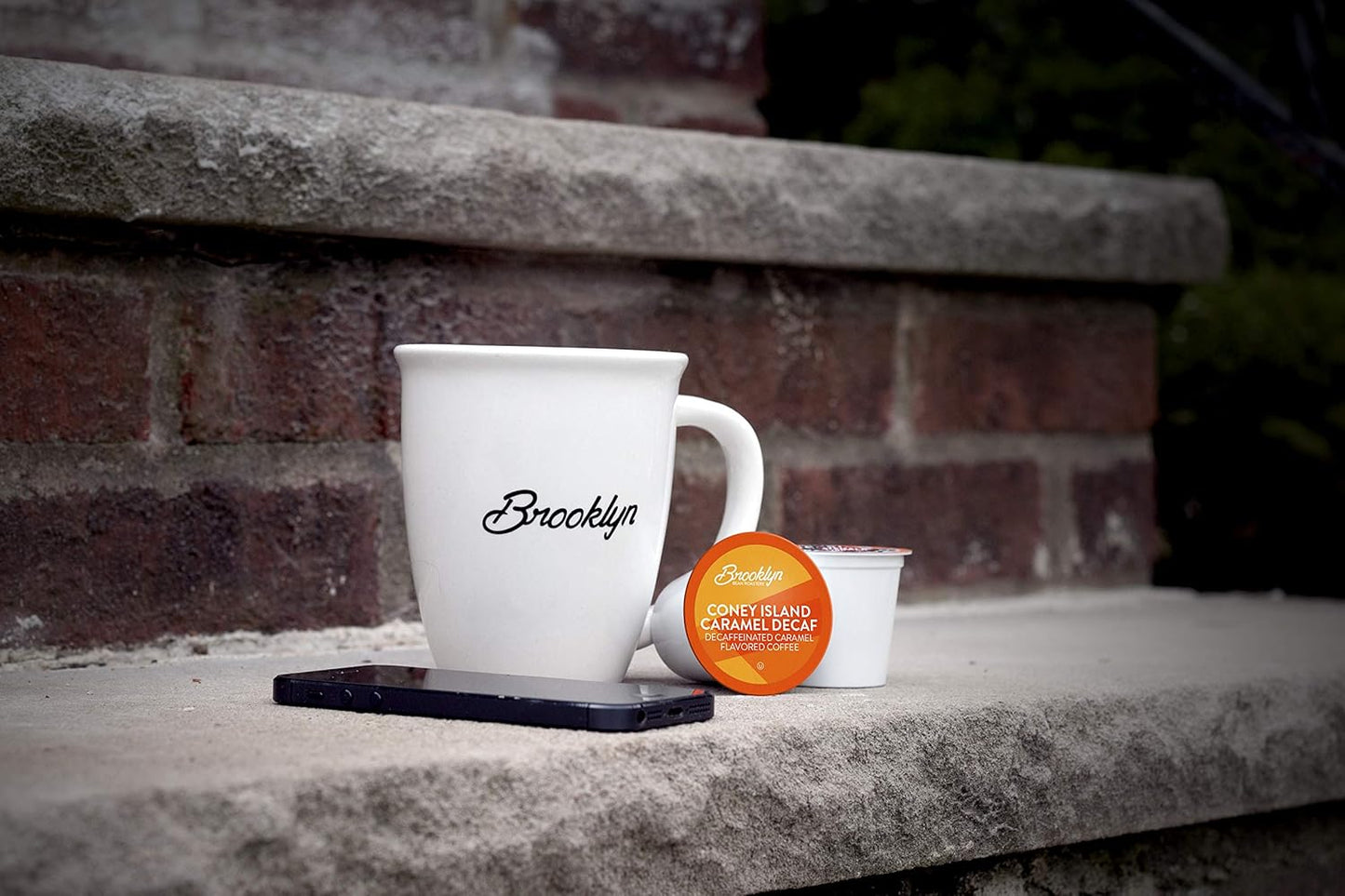 Brooklyn Beans Coffee Pods, Coney Island Caramel Decaf - Compatible with Keurig K Cup Brewers Including 2.0 Machines, 40 Count, Creamy Caramel Flavor