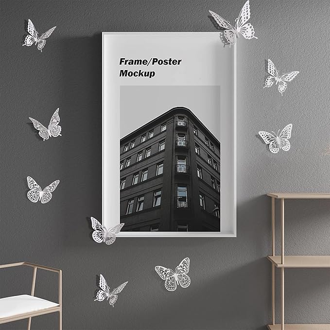 SAOROPEB 3D Butterfly Wall Decor - 48 Pcs, 4 Styles, 3 Sizes - Removable Stickers for Birthdays & Parties