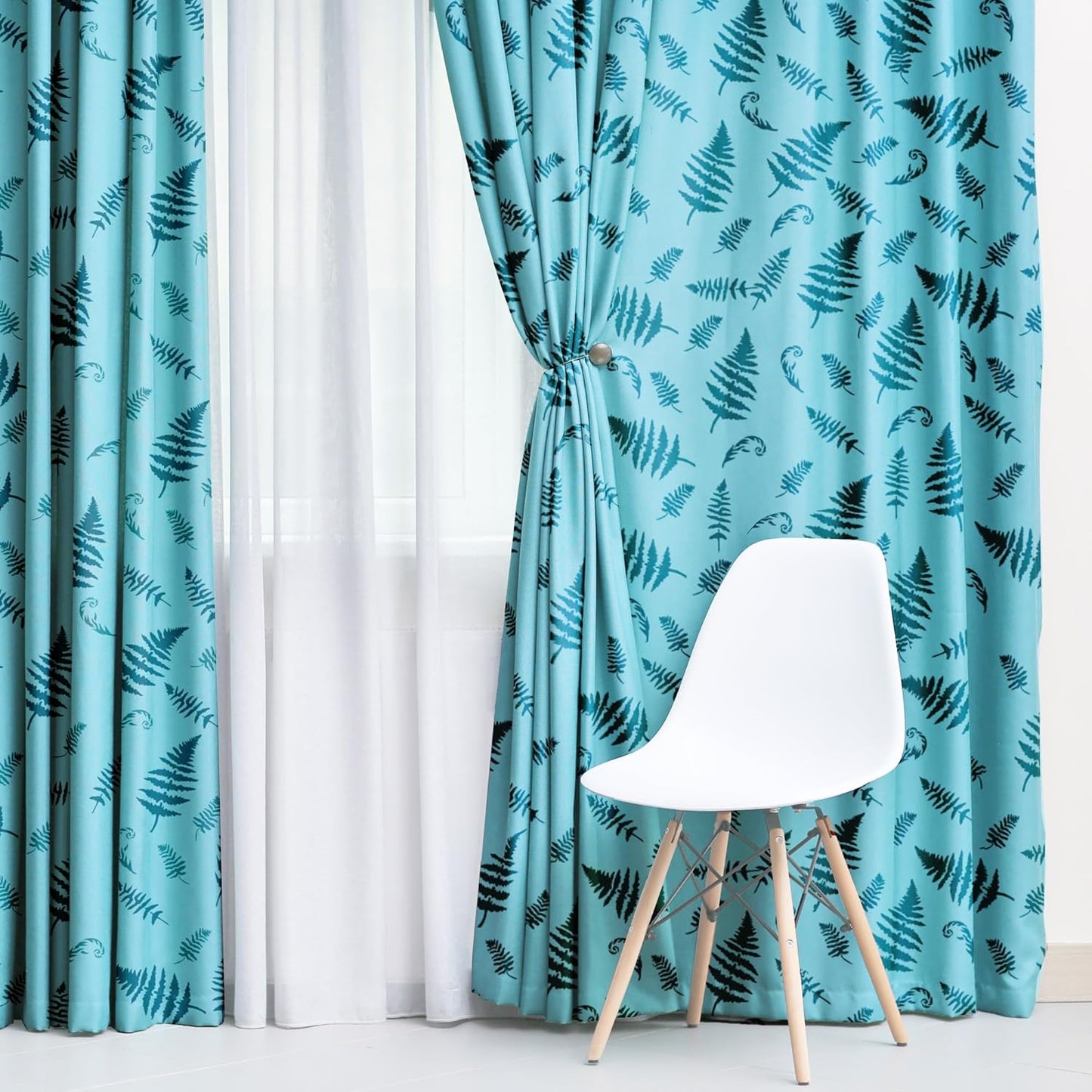 NAKLEO Painting Stencil for Crafts A3 11.8” x 16.5”, Fern Leaf Frond Pattern, Reusable Plastic DIY & Scrapbooking Drawing Template, Decoupage Art Home Decor, Wall Wood Fabric Furniture