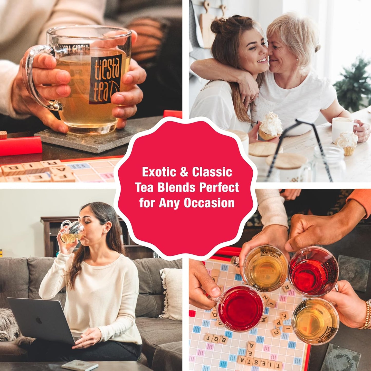 Tiesta Tea - Victorian Earl Grey, Loose Leaf, Floral Earl Grey Black Tea, Premium Blend, High Caffeinated Black, Make Hot or Iced Brews Up to 200 Cups, 16oz Resealable Bulk Pouch