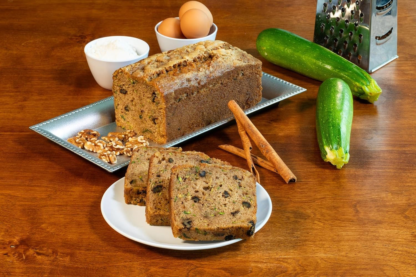 Nadel - NATURALLY DELICIOUS ZUCCHINI CAKE (16 Pack) Sweet Breads & Cakes Slices, Back to School lunch snack, breakfast bar