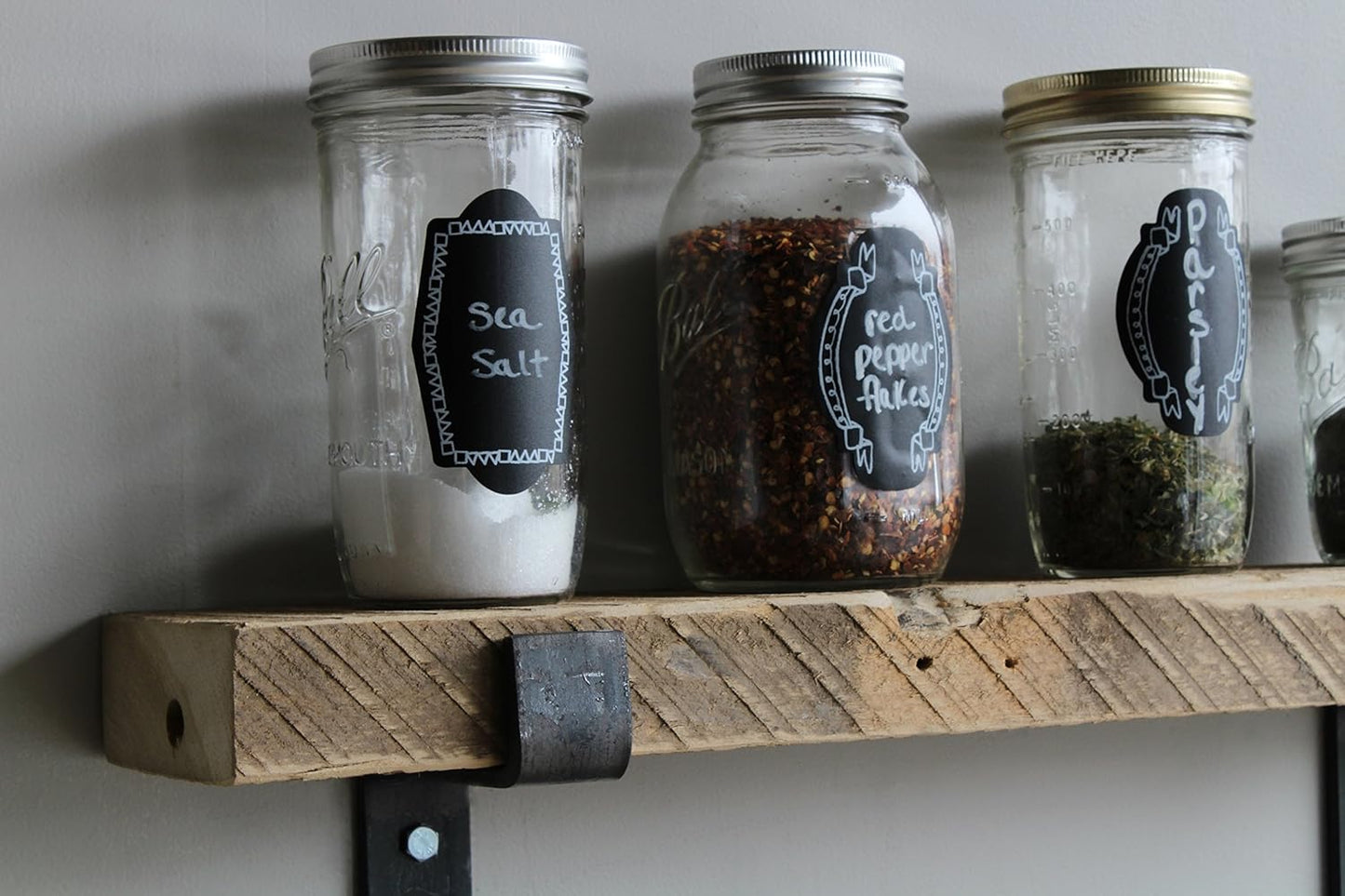 Urban Legacy Accent Shelves | Reclaimed Barn Plank | Set of 2 with Full Brackets (Natural, 30" x 4.5" x 2")