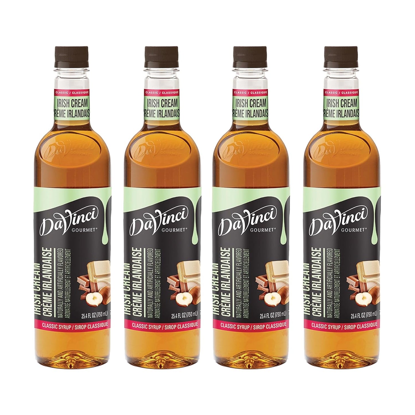 DaVinci Gourmet Classic Irish Cream Syrup, 25.4 Fluid Ounces (Pack of 4)