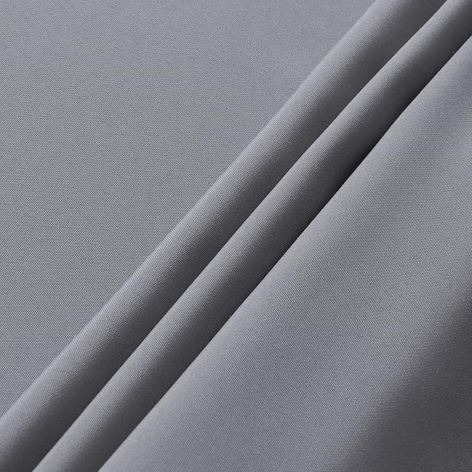 sancua Square Tablecloth - 70 x 70 Inch - Water Resistant Spill Proof Washable Polyester Table Cloth, Decorative Fabric Table Cover for Dining Tables, Buffet Parties and Camping, Light Grey