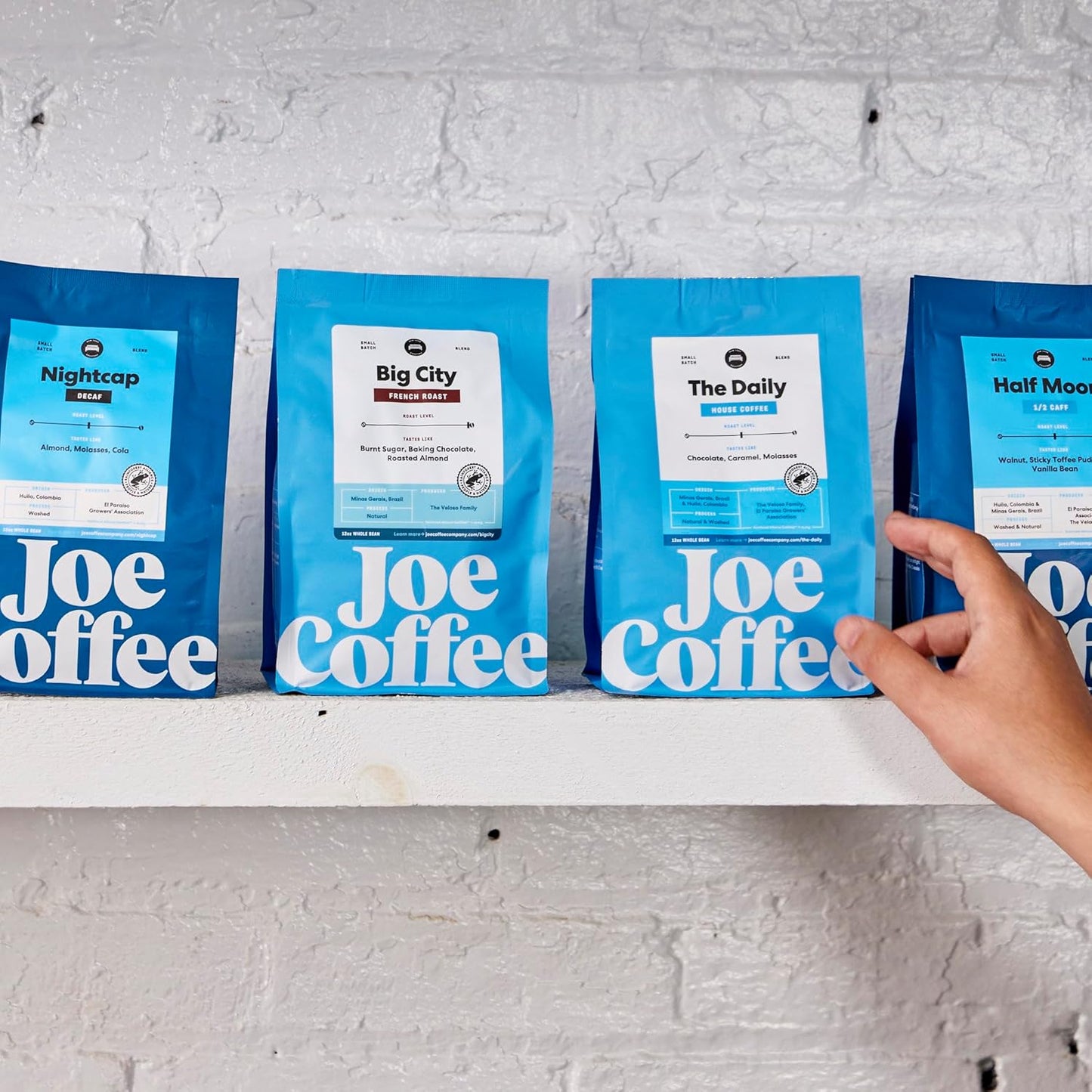 Joe Coffee Company - Great Heights Ground Specialty Coffee, 6 oz Bag | NYC Roaster, Rainforest Alliance Certified, Kosher, Climate-Friendly