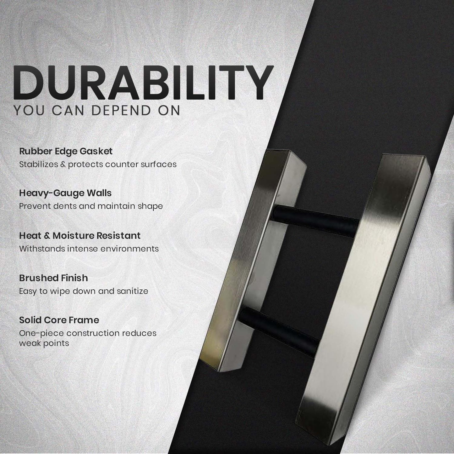 Rattleware Stainless Steel Knock Chute 15″×11″ – Heavy-Duty, Double-Sided Espresso Grounds Chute for Slim Jim Trash Can – Commercial Grade Barista Tools for High-Volume Coffee Stations