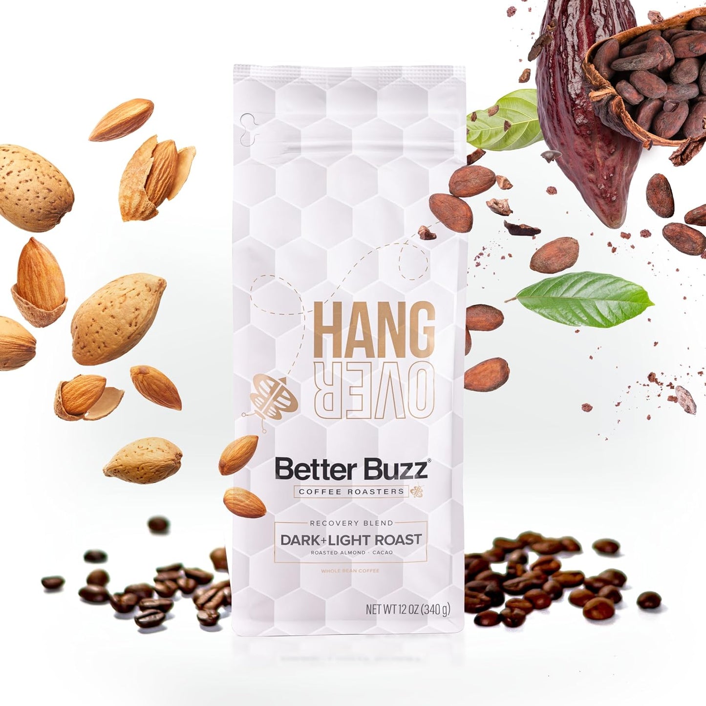 Better Buzz Hangover Blend Dark Roast Light Roast Whole Bean Coffee 12oz.