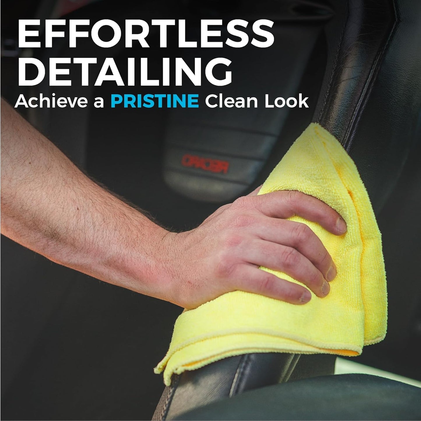 The Rag Company - All-Purpose Microfiber Terry Cleaning Towels - Commercial Grade, Highly Absorbent, Lint-Free, Streak-Free, Kitchens, Bathrooms, Offices, 300gsm, 12in x 12in, White (12-Pack)