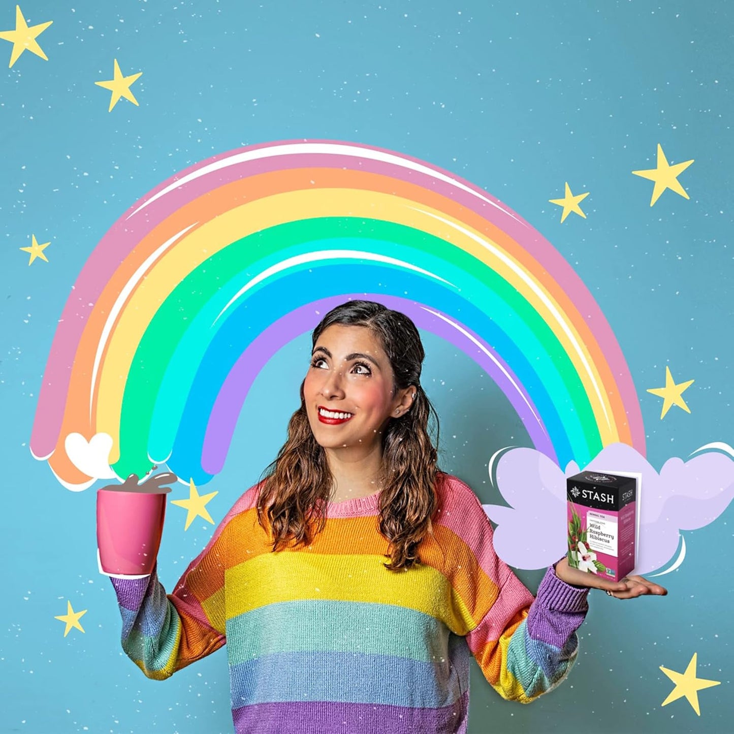 Stash Tea Mango Passionfruit Herbal Tea - Naturally Caffeine Free, Non-GMO Project Verified Premium Tea with No Artificial Ingredients, 20 Count (Pack of 6) - 120 Bags Total