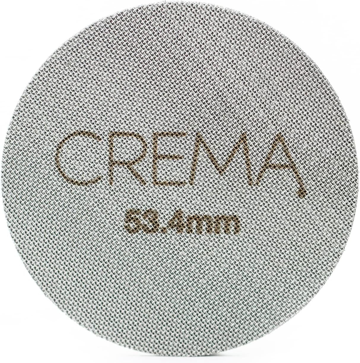 Crema Coffee Products 53.4mm Puck Screen for Barista Models | 1.7mm Thick 316L Steel Filter | Balanced Water Flow for Improved Extraction |Prevent Channeling & Reduce Maintenance|Durable,Easy to Clean
