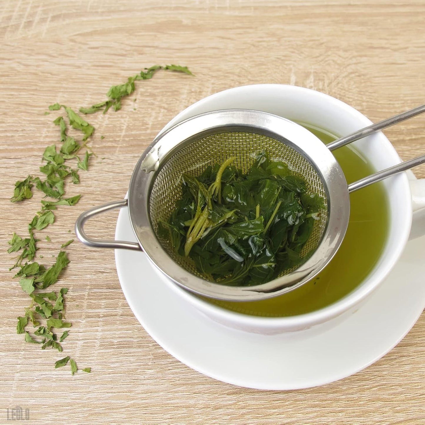 Fine Mesh Strainer with Handle – 3.3" Tea Strainer for Loose Tea Leaves and Coffee, Stainless Steel Tea Infuser with Handle – Good for Brewing Tea and Coffee