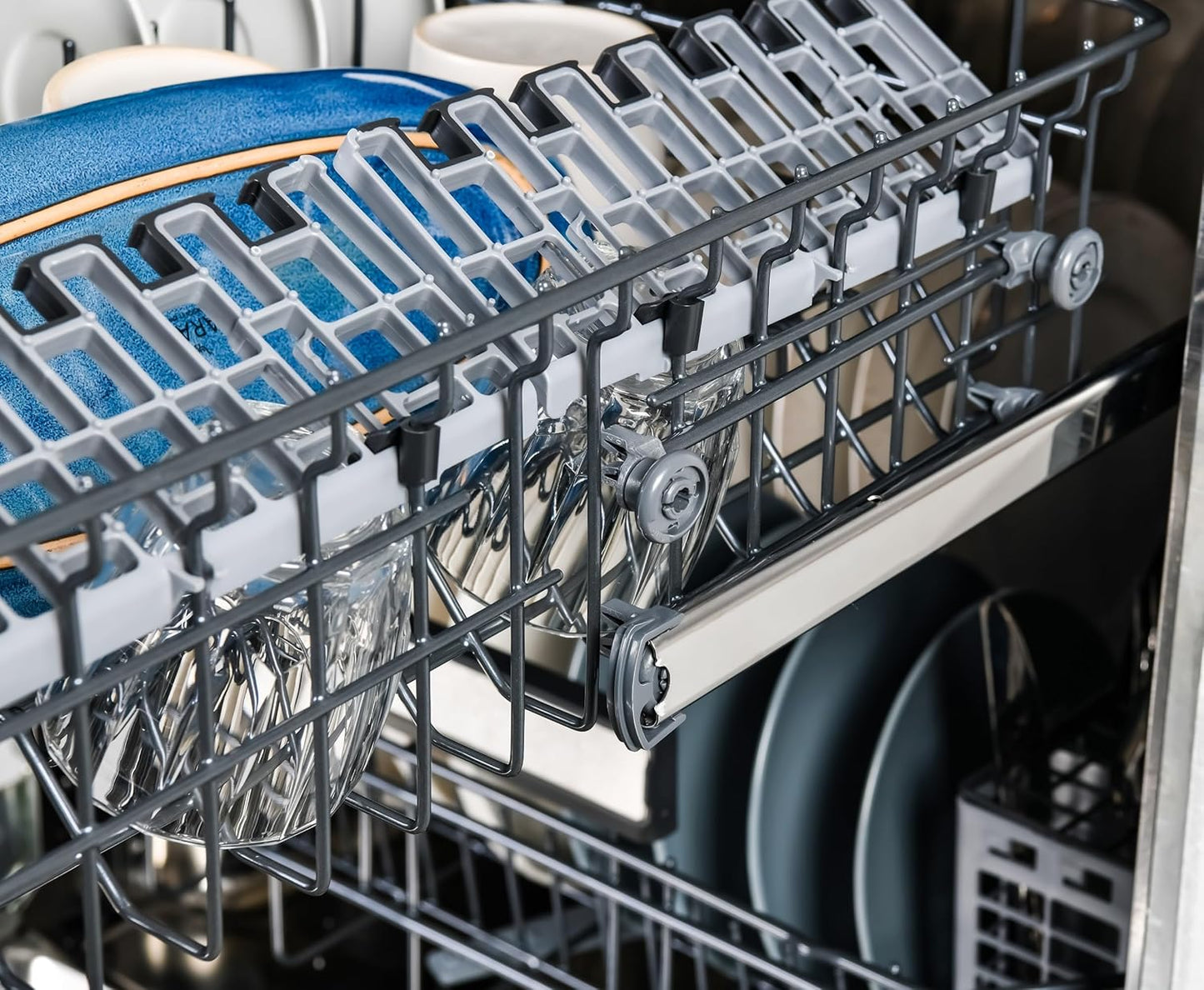 Kenmore 24" Built-in Stainless Steel Tub Dishwasher EasyFlex 3rd, SmartWash, UltraWash, TurboDry, MoreSpace Plus Adjustable Rack, Energy Star Certified, White