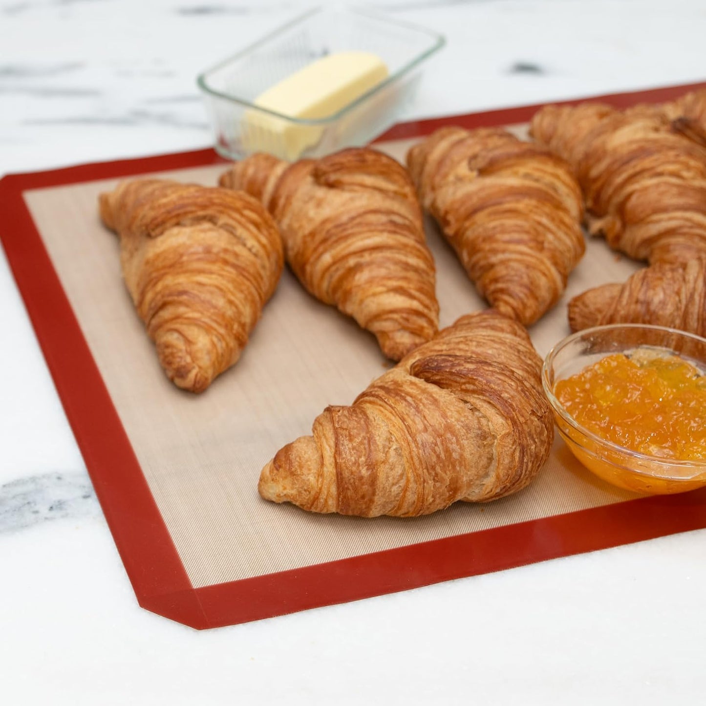 Silicone Baking Mats, Full Size Baking Sheet Liners, Multi Pack,17 x 25 inch, Non-Stick, Silicone Baking Sheet Liner, Perfect For Baking Macarons Cookies And Cakes (Full Size, 2, Baking Mats)