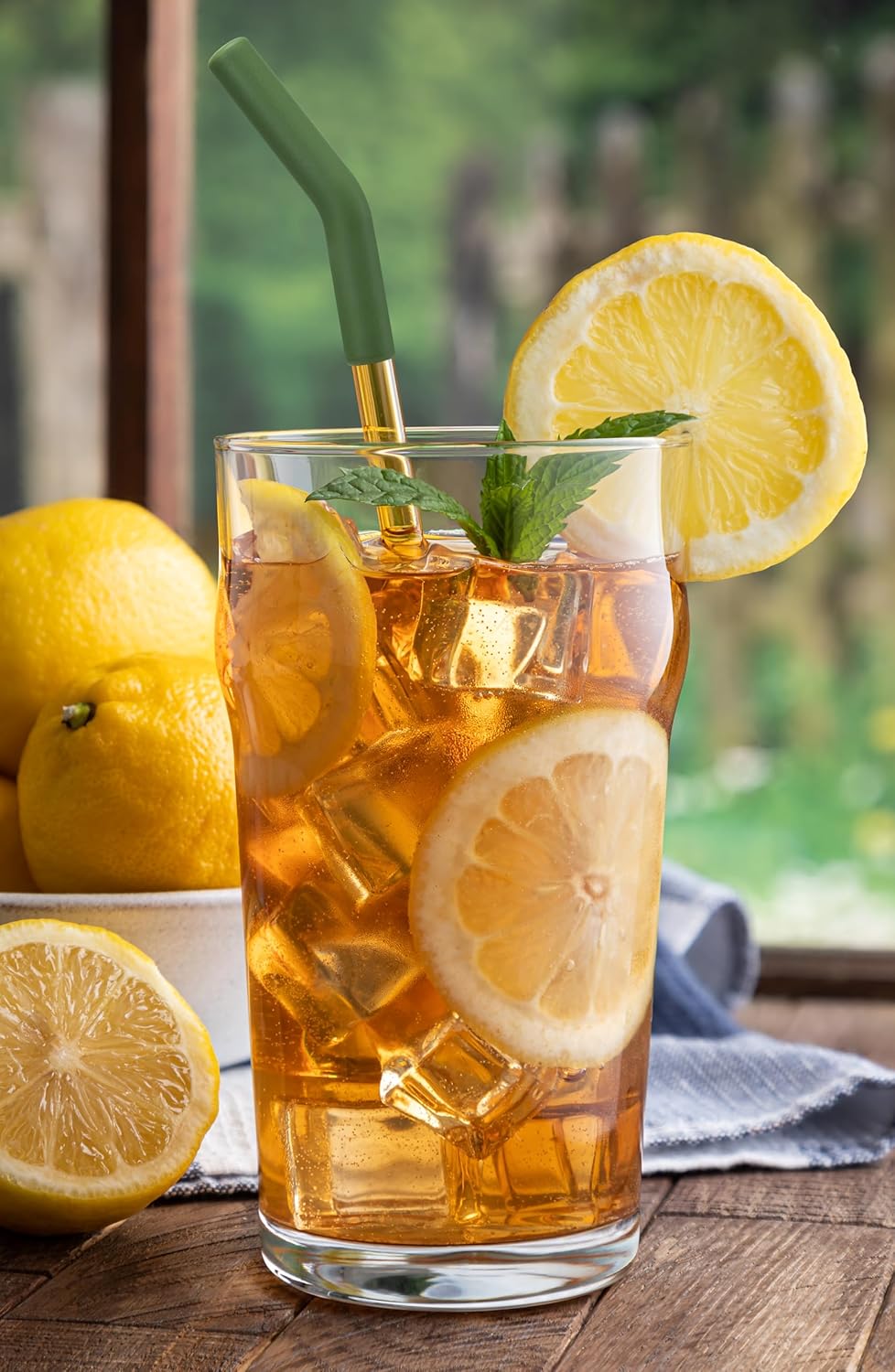 Zibtes-4PCS Silicone Straw Tips- Food Grade Rubber Metal Straws Tips Covers Only Fit for 1/3 Inch Wide(8MM Outdiameter) Stainless Steel Straw-Teal