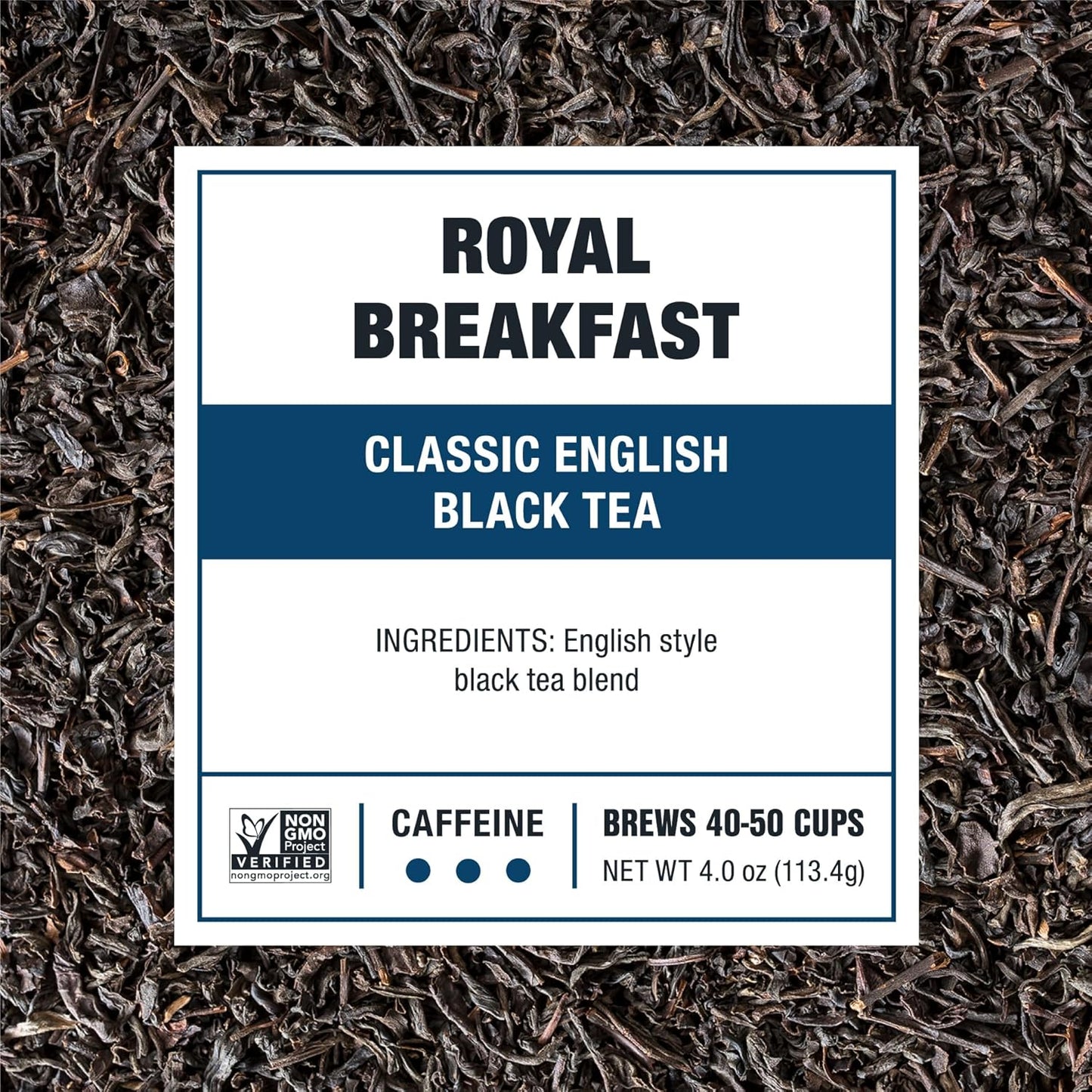 Tiesta Tea - Royal Breakfast, Loose Leaf, Classic English Black Tea, Premium High Caffeine Hot & Iced Blend, Brews Up to 50 Cups, 4oz Refillable Tin