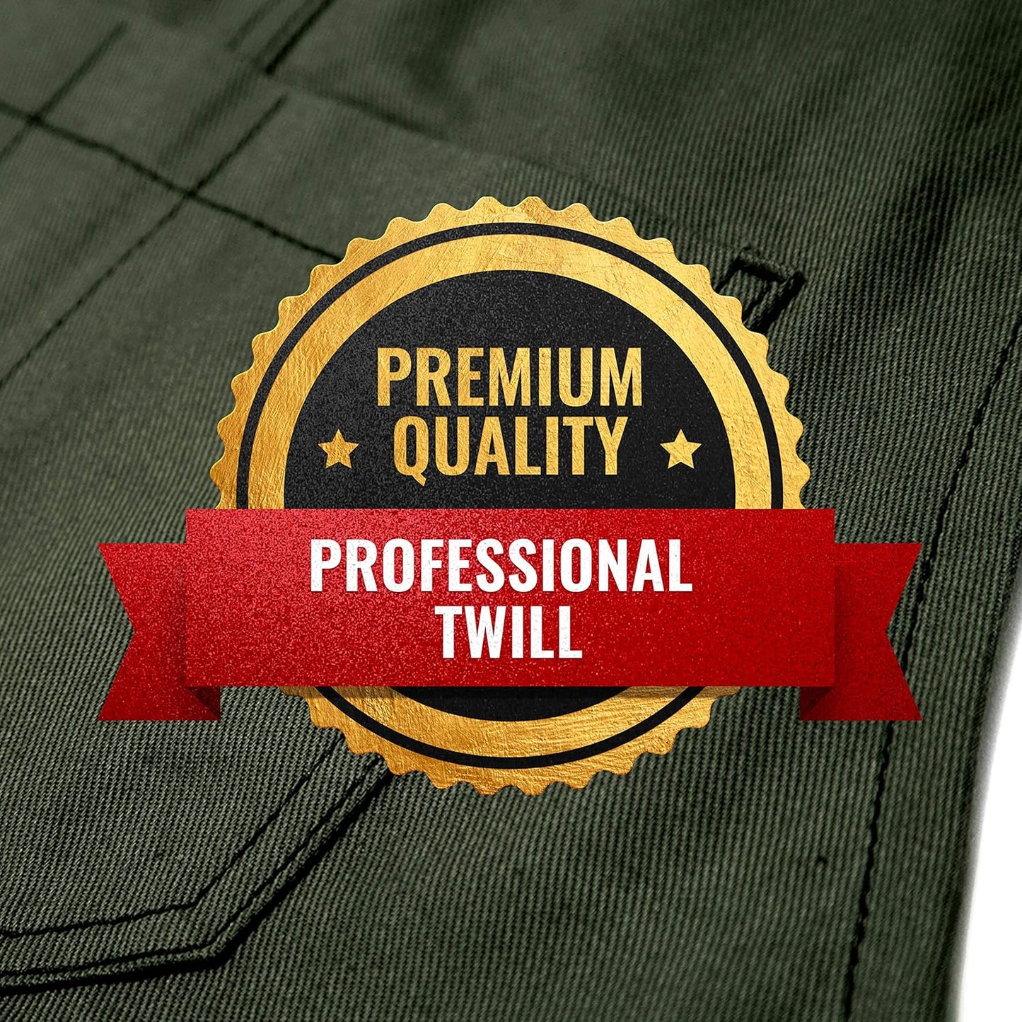 Under NY Sky Cross-Back Moss Green Apron – Durable Twill with Leather Reinforcement and Split-Leg – Adjustable for Men and Women – Pro Chef, Tattoo, Baker, Barista, Bartender, Stylist, Server Aprons