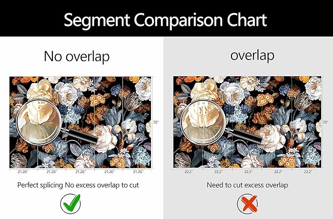 WFBHUA-Black and Gold Floral Wallpaper for Bedroom Vintage Blue Peony Flower Wall Mural (Not Peel and Stick)