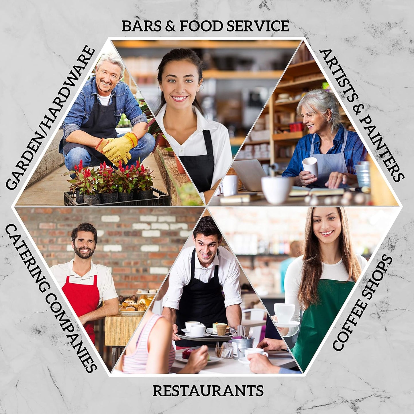 GREEN LIFESTYLE 120 Pack Bib Aprons - Unisex Machine Washable Kitchen BBQ Aprons Bulk (Pack of 120, No Pockets, Black)