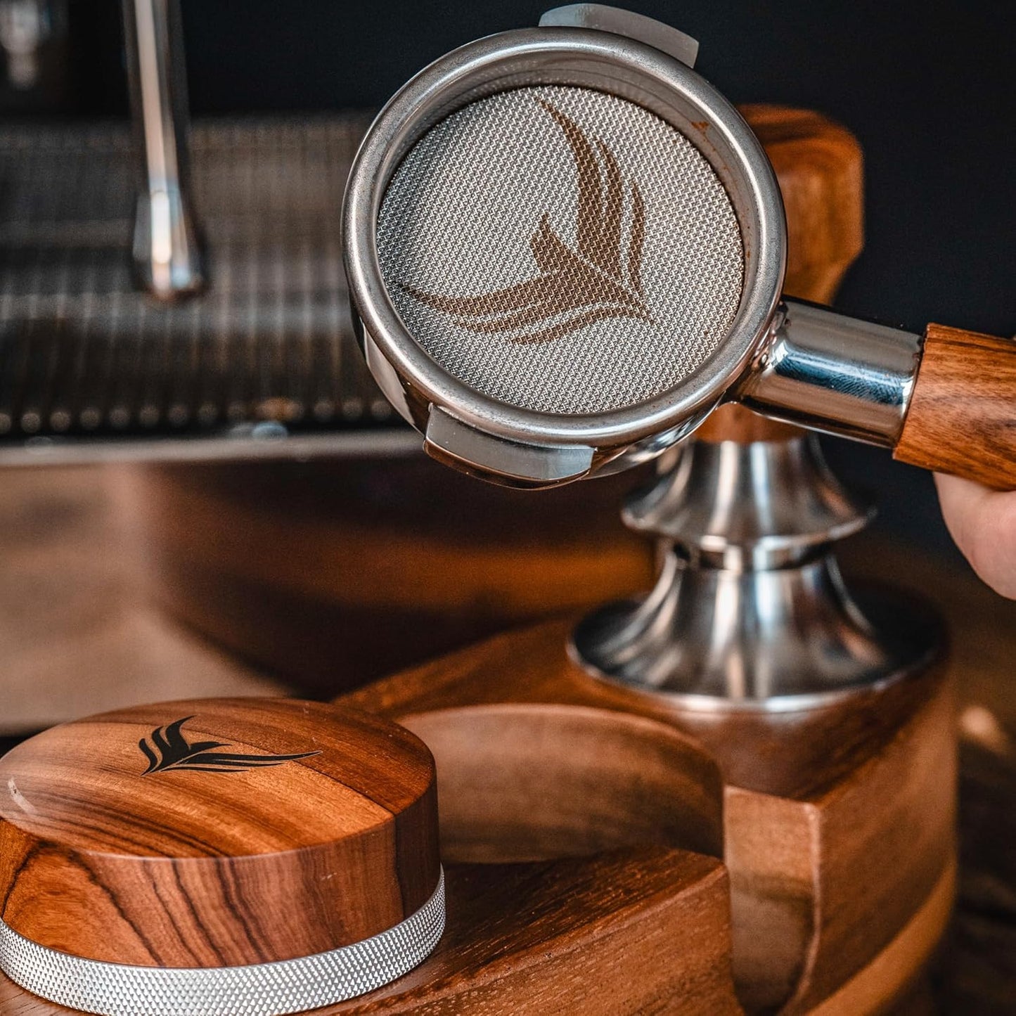 54mm Espresso Dosing Funnel and Puck Screen Set Magnetic Coffee Dosing Ring And Filter for Portafilters Compatible with 54 mm Breville Portafilter Basket Premium Espresso Machine Accessories