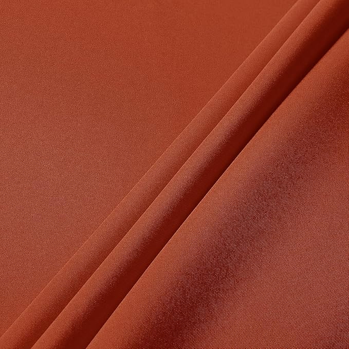 sancua Rectangle Tablecloth 60 x 120 Inch Burnt Orange, Stain and Wrinkle Resistant Washable Fabric Fall Table Cloth, Thanksgiving Polyester Table Cover for Dining Parties Rust Pumpkin Orange