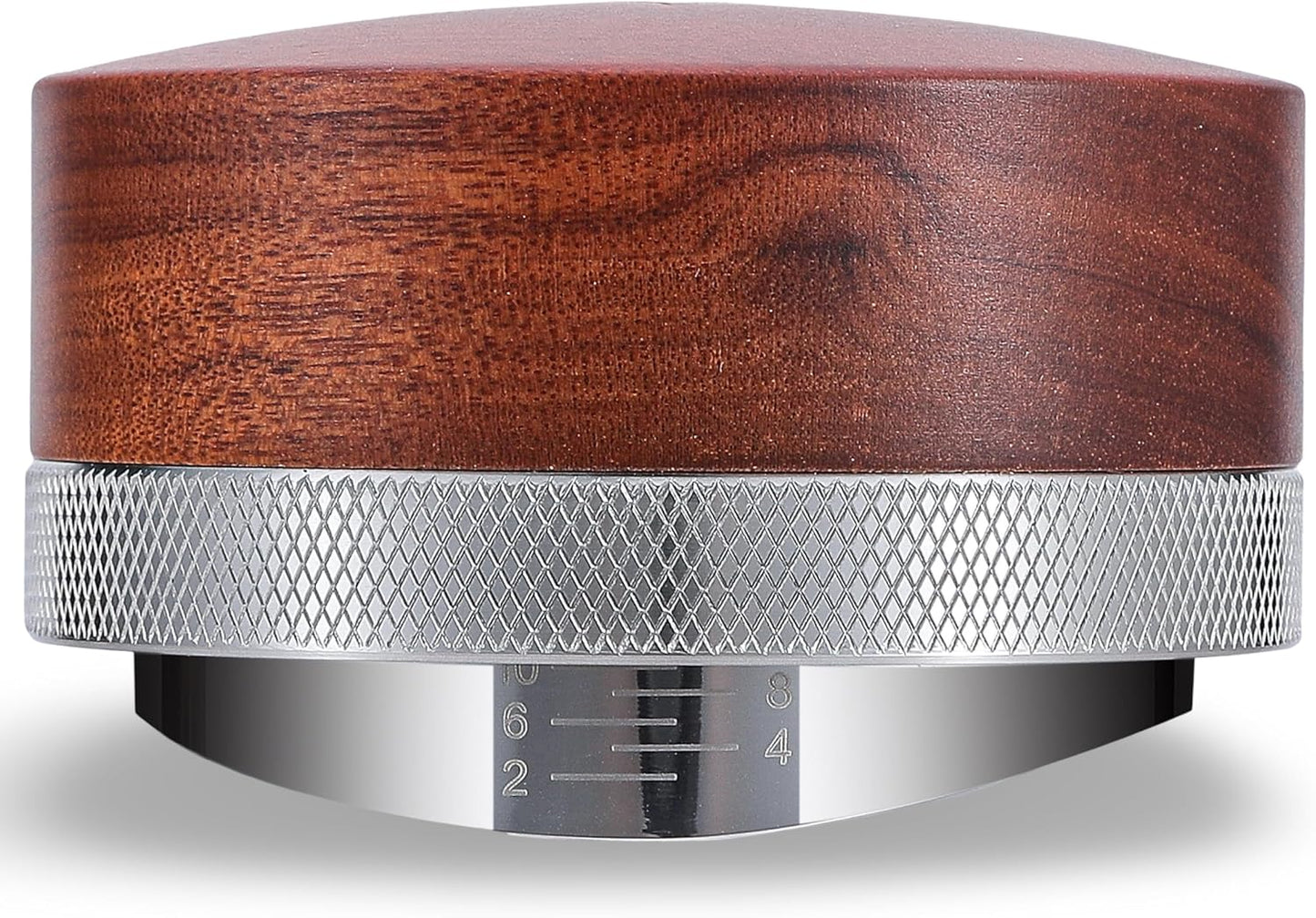 Espresso Distribution Tool 58.5mm Wooden Coffee Distributor Adjustable Depth Stainless Steel Espresso Leveler Premium Espresso Machine Accessories For Coffee Bar