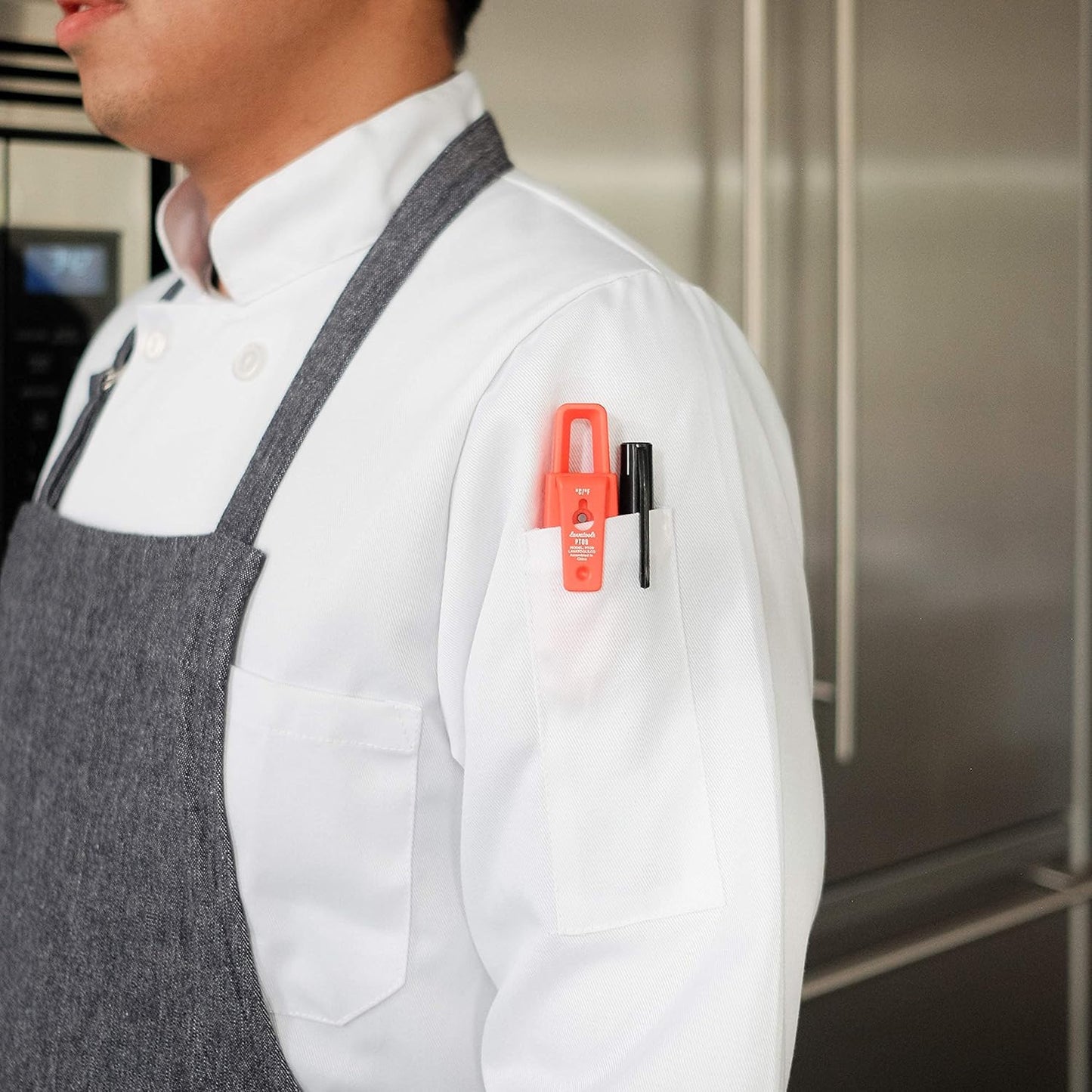 Lavatools PT09C Super-Quick Commercial Grade Digital Thermometer for Cooking, Meat, Candy, Candle, Liquid, Oil, 3" Compact Probe, Splash Proof, °C/°F Toggle, Hold Function - Sambal