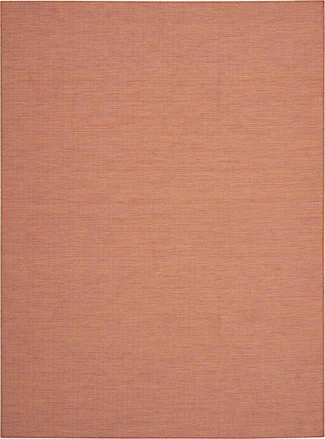 Nourison Home Positano 6' x 9' Terracotta Fabric Modern Area Rug (6' x 9')