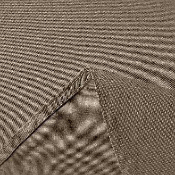 sancua Rectangle Tablecloth - 54 x 78 Inch - Stain and Wrinkle Resistant Washable Polyester Table Cloth, Decorative Fabric Table Cover for Dining Tables, Buffet Parties and Camping, Taupe