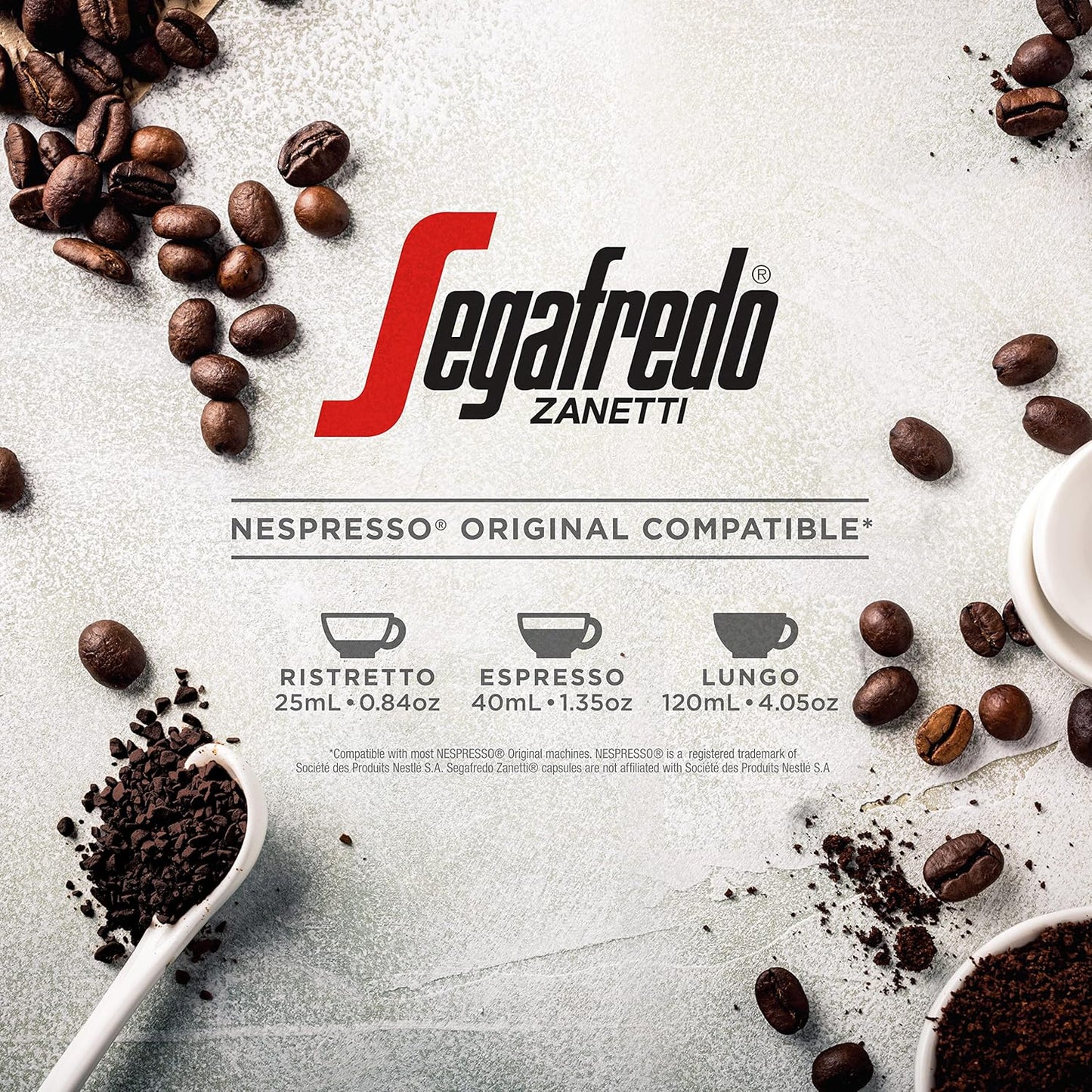 Segafredo Zanetti Espresso Capsules, Variety Pack, Compatible with Nespresso Original Machines, 40 Count Aluminum Pods (Pack of 1)